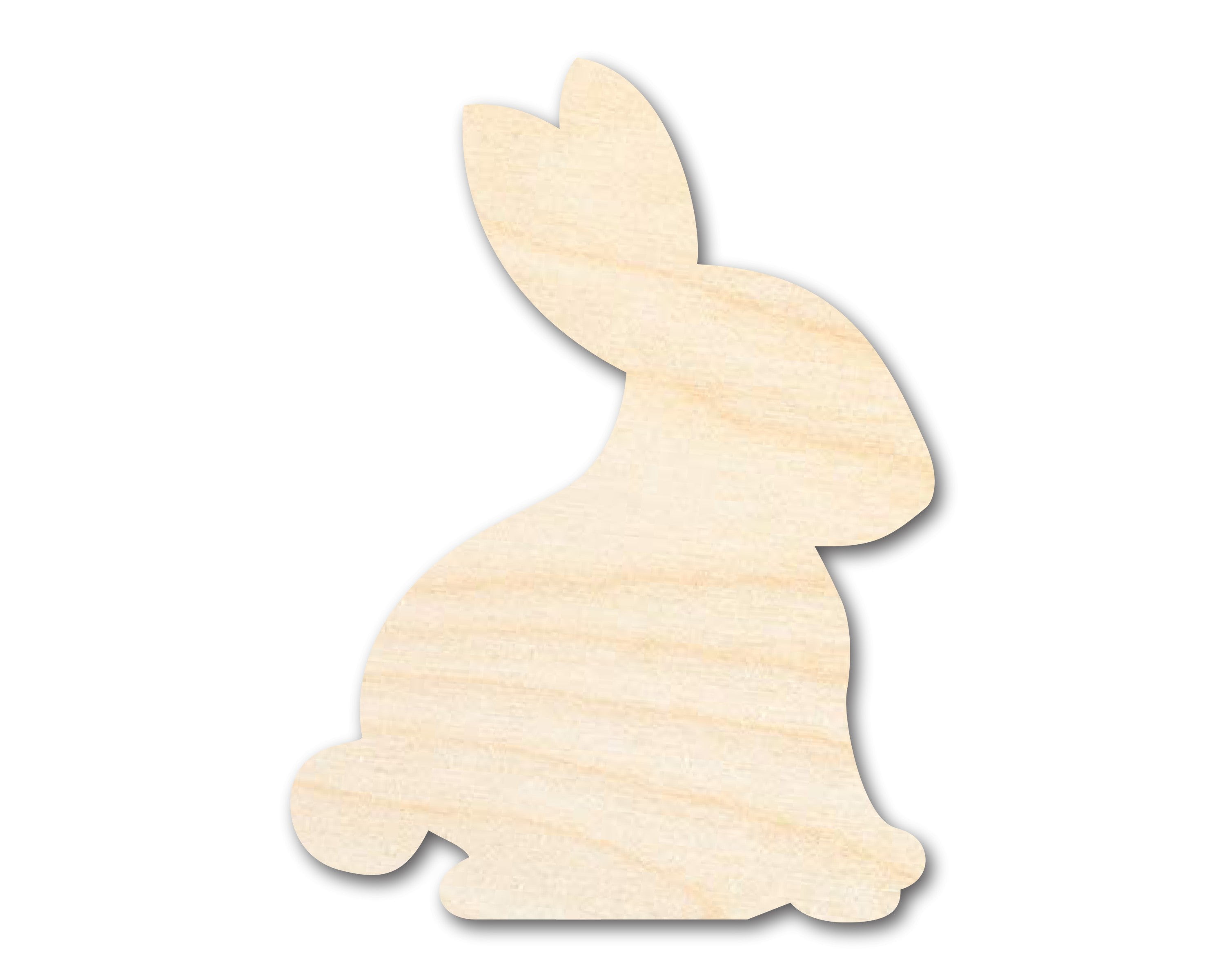 Unfinished Wood Bunny Shape Garden Bunny Craft up to 36" DIY 8" / 1