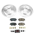 thumbnail image 3 of PowerStop Rear Z23 Evolution Sport Carbon-Fiber Ceramic Brake Pad and Drilled & Slotted Rotor Kit Fits: HYUNDAI Select Models K8769, 3 of 10