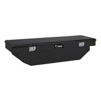 UWS EC10182 60-Inch Gloss Black Heavy-Wall Aluminum Angled Truck Tool Box, RigidCore Lid