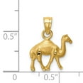 thumbnail image 4 of Finest Gold 14K Yellow Gold Diamond-Cut Camel Pendant, 4 of 4