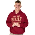 thumbnail image 5 of Got Sizzle Bacon Foodie Meat Lover Hoodie Sweatshirt Women Men Brisco Brands M, 5 of 6
