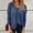 Blue, variant on YVNAURA V Neck Tops for Women Long Sleeve Knit Pullover Loose Fit Lightweight Casual Layering Blouses Soft Ribbed Tunic Sweaters for Spring Fall Everyday Wear, Grey,L