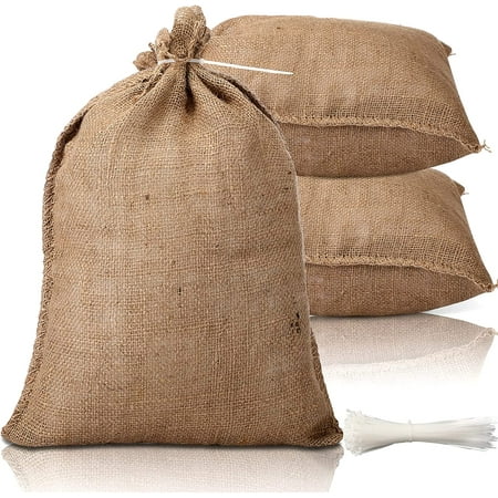 10 Pieces Burlap Sand Bag 14