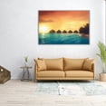 thumbnail image 2 of Sunrise At Maldives Island, Water Villas Resort - Wrapped Canvas Print Wall Art | 48" W x 32" H, 2 of 4