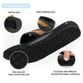 thumbnail image 4 of TEAHOO X STQ Women's Quick Dry Beach Sandals for Vacation Flip Flops with Arch Support All Black Size 8, 4 of 8