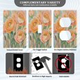 thumbnail image 3 of Yayeee Toggle Light Switch Wall Plate 1-Gang 4.5"x2.7" Home Decorative Outlet Cover, Abstract Floral Art, 3 of 7