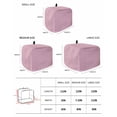 thumbnail image 2 of Pink Burlap Texture Small Toaster Cover 2 Slice, Kitchen Appliance Covers, Farmhouse Vintage Pink Toaster Oven Cover with Loop, Bread Machine Cover Polyester Dust Cover Protection, 2 of 4