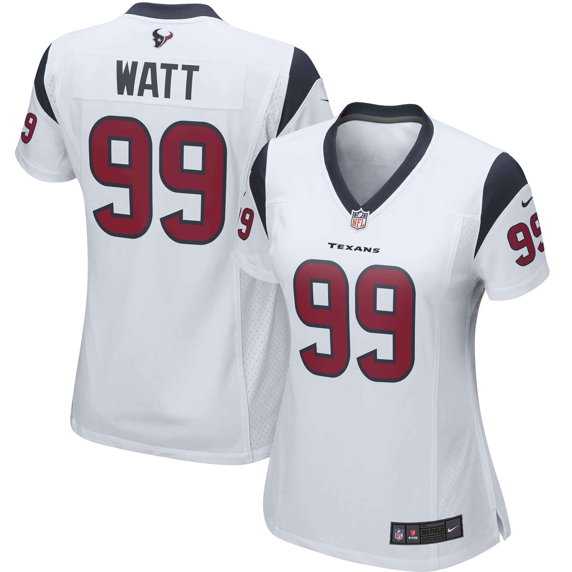 J.J. Watt Houston Texans Nike Women's Player Game Jersey - White - Walmart.com