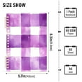 thumbnail image 2 of FORMRS 1-Subject Spiral Notebook 8" x 5" College Ruled 60 Refillable Sheet A5 Hard Cover, 2 Pack, Purple and White Pattern, 2 of 7
