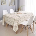thumbnail image 4 of Rectangle Red Rose Floral Print Tablecloth Table Waterproof Cloth for Dinning Room 60 Inch by 84 Inch, 4 of 6