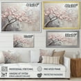 thumbnail image 4 of Designart "Blossom Tree Of Pink I" Floral Floater Framed Wall Art Print, 4 of 7