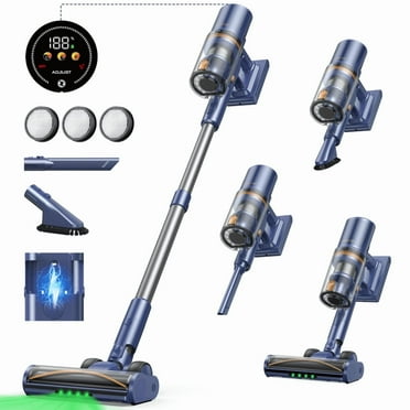 Laresar V11 Cordless Stick Vacuum Cleaner 50Kpa Strong Suction, 80Mins Long-Lasting Battery for Carpet Large Home