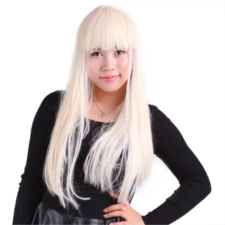 Hde Women S Long Straight Blonde Hair Wig For Cosplay Costumes