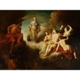 thumbnail image 2 of Samuel Massé 24x19 Black Ornate Framed Double Matted Museum Art Print Titled: Juno Asks Aeolus to Destroy Aeneas's Ships (1727), 2 of 5