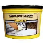 Quikrete Anchoring Cement 124511 - Fast Setting, Gray - 10 Lb Bucket