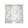 thumbnail image 2 of Sheer Curtains 63 Inches Long, Blue Botanical Light Filtering Window Curtains for Living Room/Bedroom, Farmhouse Spring Summer Plant Rod Pocket Voile Sheer Curtain Drapes, 52"W x 63"L, 2 Panels, 2 of 8