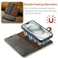thumbnail image 4 of Dteck Case for iPhone 15 Plus Wallet 2 in 1 Magnetic Detachable Folio Flip Leather Case for Men Women,Gray, 4 of 6