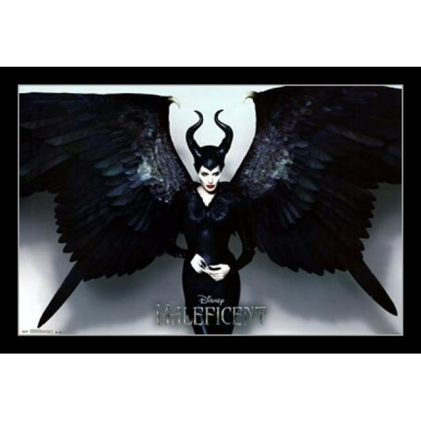 Wings Laminated Framed Poster Print, Maleficent Shower Curtain