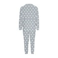 thumbnail image 4 of Perfectbot Women's Fuzzy Fleece Pajama Set - 2 Piece Soft Warm Long Sleeve Star Print Loungewear, 4 of 5