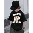 thumbnail image 2 of Boy's Back To School Cute Print TShirt Fun Apple, Ruler, Book Design For Kids' Casual Wear Summer Outfit, School Outfit, Playtime Outfit, 2 of 5