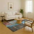 thumbnail image 7 of Addison Rugs Mayfield Premium Machine Washable Transitional Blocks Sky Rectangle Rug, 3' x 5', 7 of 7