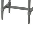thumbnail image 4 of 2 Drawer Wooden Accent Stand With Round Tapered Legs, Gray, 4 of 5