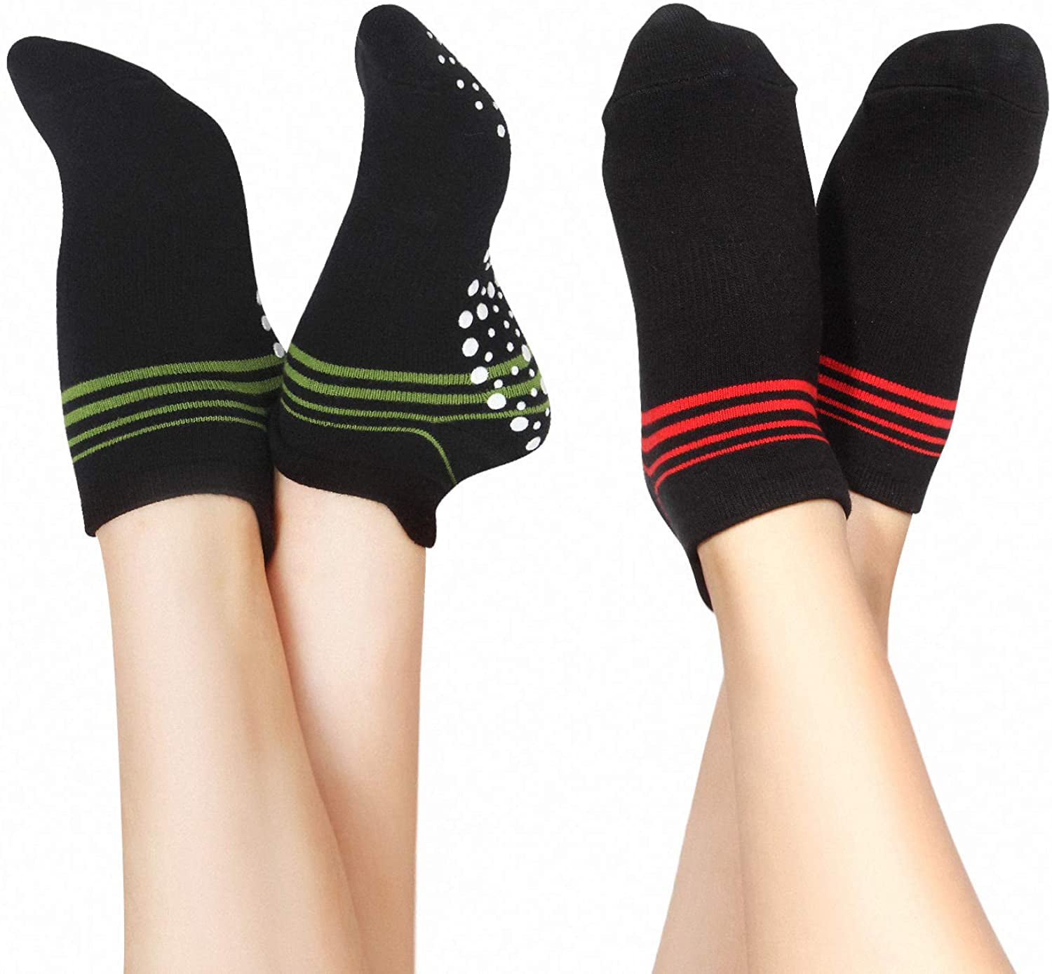 Yoga Fitness non slip socks 2 Pairs XXL Gentle Trampoline Grip Performance sock 