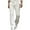 White, variant on Men's Pants,Pants for Men,Men Loose Fits Sports Pants with Embroidery Pocket for Dance and Casual Warmth Khaki L