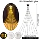 thumbnail image 3 of Guirnalda de luces navideñas en forma de cascada con estrella decorativa, adornos para árboles de Navidad 2024 para el hogar, Navidad, Año Nuevo 2025, 3 of 5