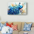 thumbnail image 2 of Peacock Wall Art Animal Poster Landscape Vertical Artwork Kitchen Modern Canvas Print Pictures Decor Living Room Painting for Bedroom, 2 of 6