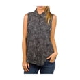 thumbnail image 1 of Blusa con Botones Vans Lonerism Negro Grande, 1 of 1