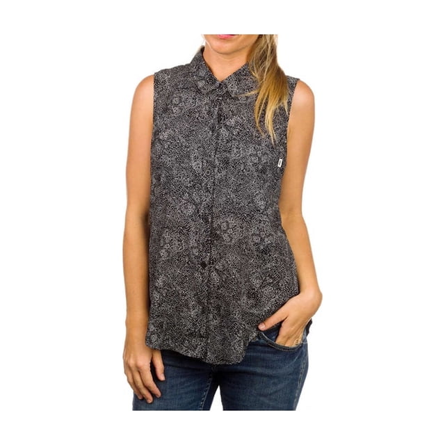 Blusa con Botones Vans Lonerism Negro Grande