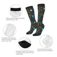 thumbnail image 6 of Daiia Sports Socks Happy Father Day Printed Novelty Crew Socks for Men Women Knee High Socks Cotton Socks Soft & Breathable Support Unisex Socks, 6 of 9