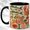 Black, variant on Seaside Seafood Coffee Mug, Lobster Fish Mug, Ceramic 11 oz