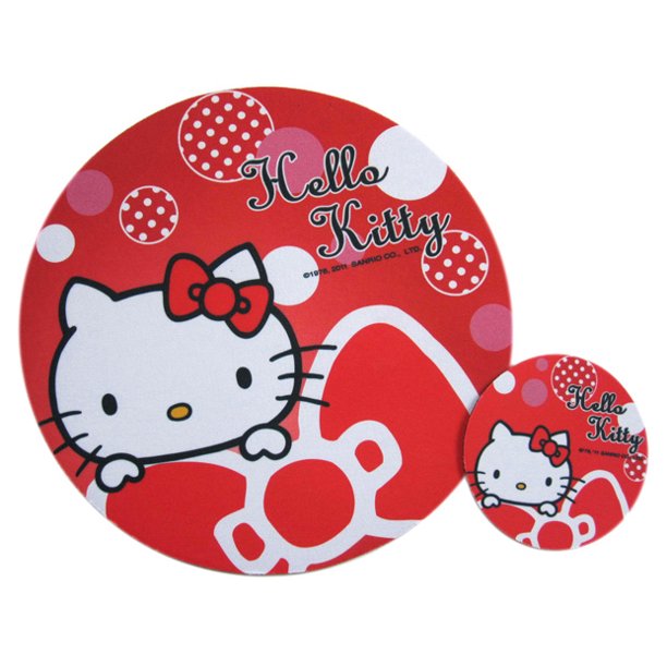 Hello Kitty Mouse Pad Sanrio Hello Kitty Mouse Pad (Red)