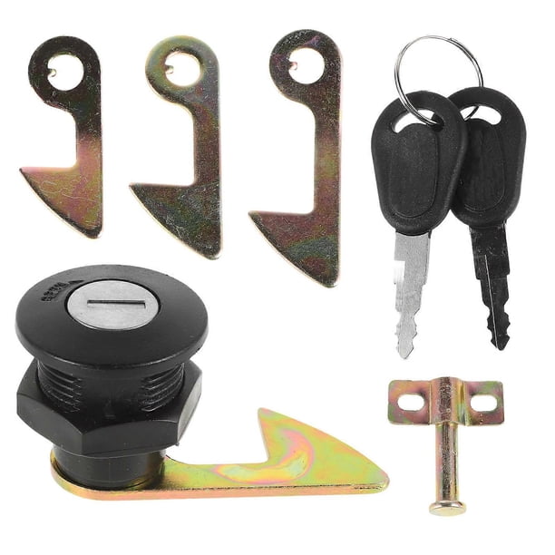 Electric Motorcycle Trunk Lock Security Accessory for ATVs 6.20X2.40X0.20CM Compact Style 1 Set