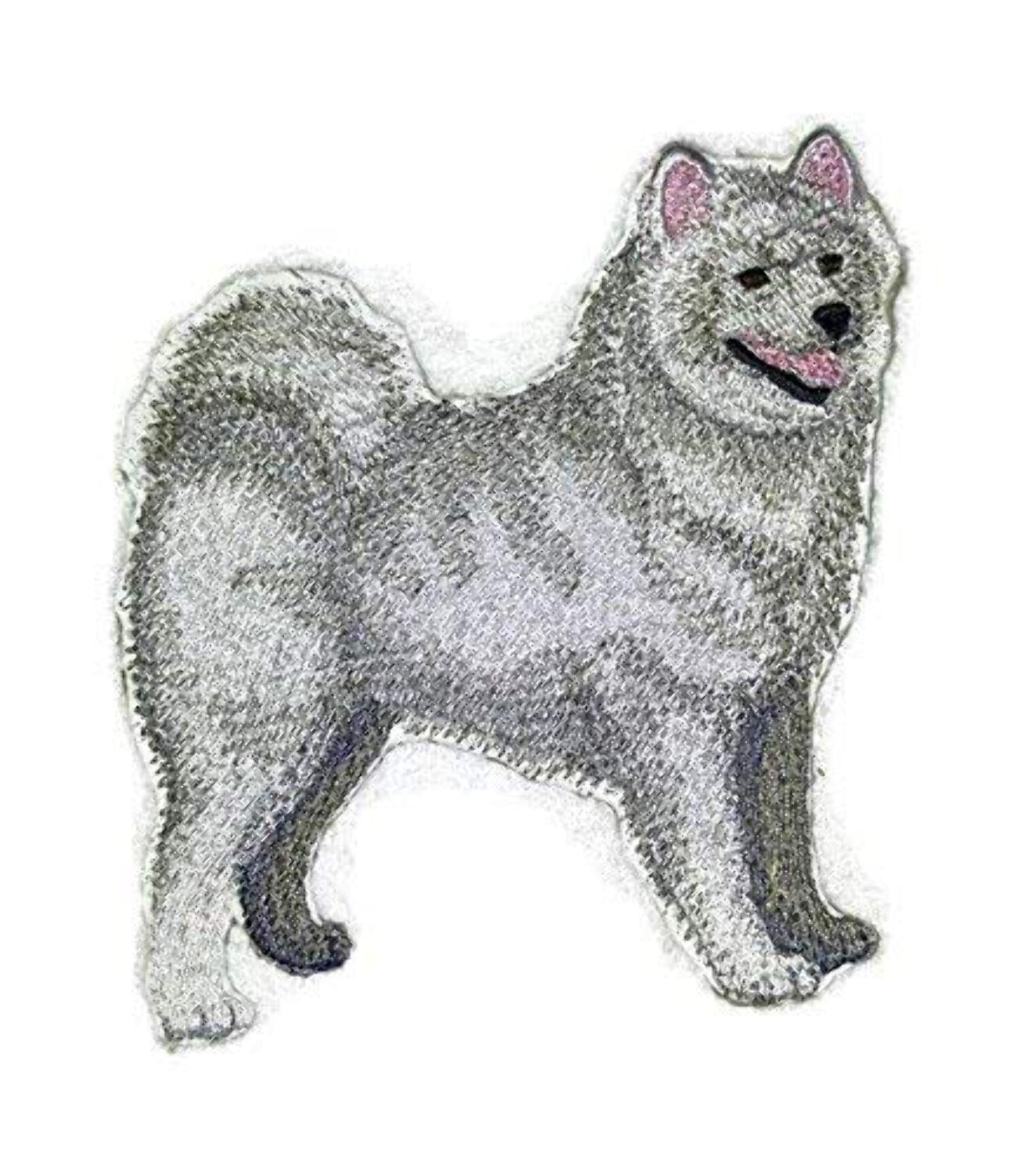 Custom Dog Portraits[Samoyed] Embroidered Iron On/Sew Patch [5" x 4.5"]