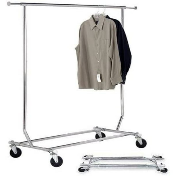 Codllyne Commercial Grade Single Rail Rolling Salesman's Collapsible