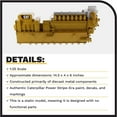 thumbnail image 4 of Diecast Masters Caterpillar CG260-16 Gas Generator, Core Classics Series Cat Trucks & Construction Equipment | 1:25 Scale Model Diecast Collectible | Diecast Masters Model 85287C, 4 of 8