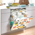 thumbnail image 2 of Yayeee Magnetic Dishwasher Cover for The Front Decoration Home Kitchen Machine Sticker Protector, Orange Slices, 2 of 6