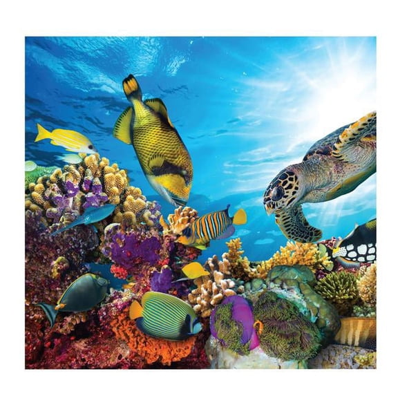84 x 88 in. Coral Reef Backdrop Cardboard Cutout