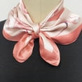 thumbnail image 4 of Wrapables Satin Neckerchief Square Scarf 26.5 x 26.5 Inches, Pink Magnolia, 4 of 5