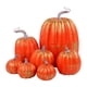 thumbnail image 2 of 7 calabazas falsas, pequeñas verduras artificiales para Halloween, hogar y otoño. Oro naranja, 2 of 6