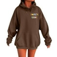 thumbnail image 2 of Fourth Grade Teacher Hoodies for Women 2025 Fall Winter Back To School Hooded Sweatshirt with Pockets Pullover Tops, 2 of 7
