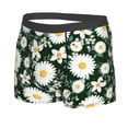 thumbnail image 2 of Disketp White Daisies And Bee Men'S Boxer Briefs,Soft And Breathable Cotton Underwear With Comfortflex Waistband, 2 of 8