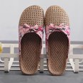 thumbnail image 5 of NGTEVOOS Women's slide sandal Butterfly Knot Slip On Slides Indoor Home Slippers Shoes, 5 of 6