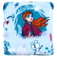 thumbnail image 3 of Disney Frozen 2 - Magical Journey - Light Blue, Lavender, Teal and White Super Soft Toddler Girl Blanket,, 3 of 7
