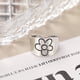 thumbnail image 4 of Anillos para mujer, regalos para mujer, simple, viento, brillante, flor, pequeño, fresco, abierto, anillo abierto, 4 of 5