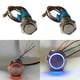 thumbnail image 1 of 2 Piezas Botón de Momentáneo Restablecer Macarena Interruptor de goma impermeable LED Rojo y azul, 1 of 8