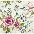 thumbnail image 6 of SAFAVIEH Wyndham Mira Floral Rose Wool Runner Rug, Ivory/Multi, 2'3" x 9', 6 of 10